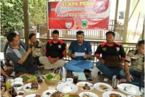 Sekjen Pekat saat jumpa pers dengan sejumlah wartawan.
